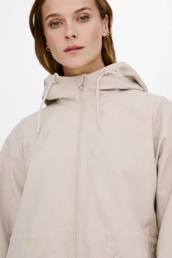 3/4 parka with hood