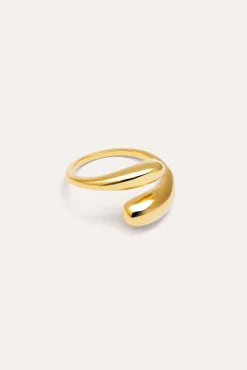 Abbraccio Gold Plated Ring