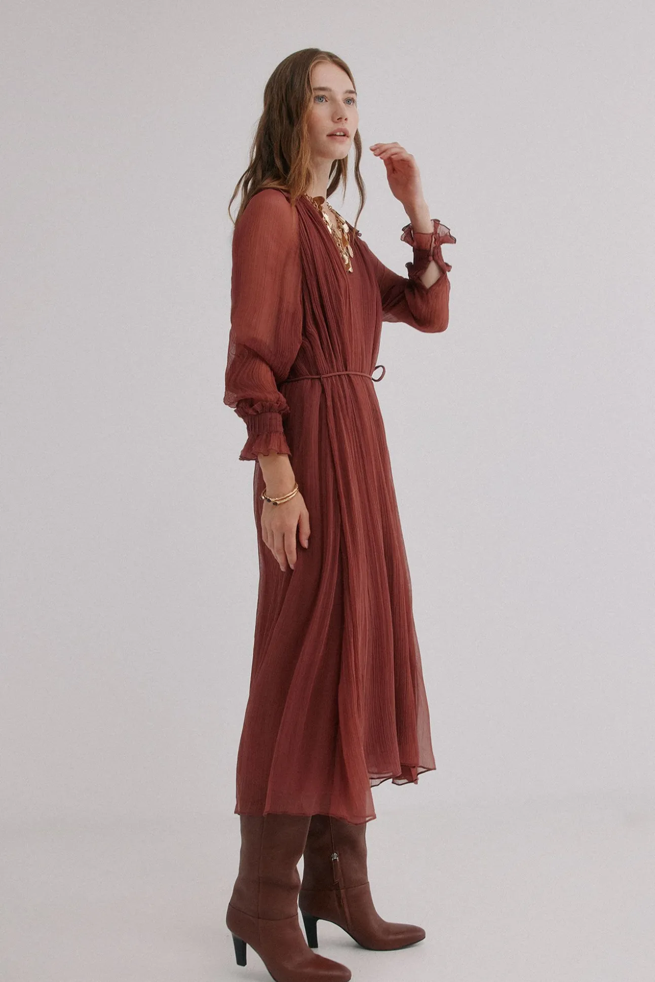 Alejandra. Vestido esvoaçante