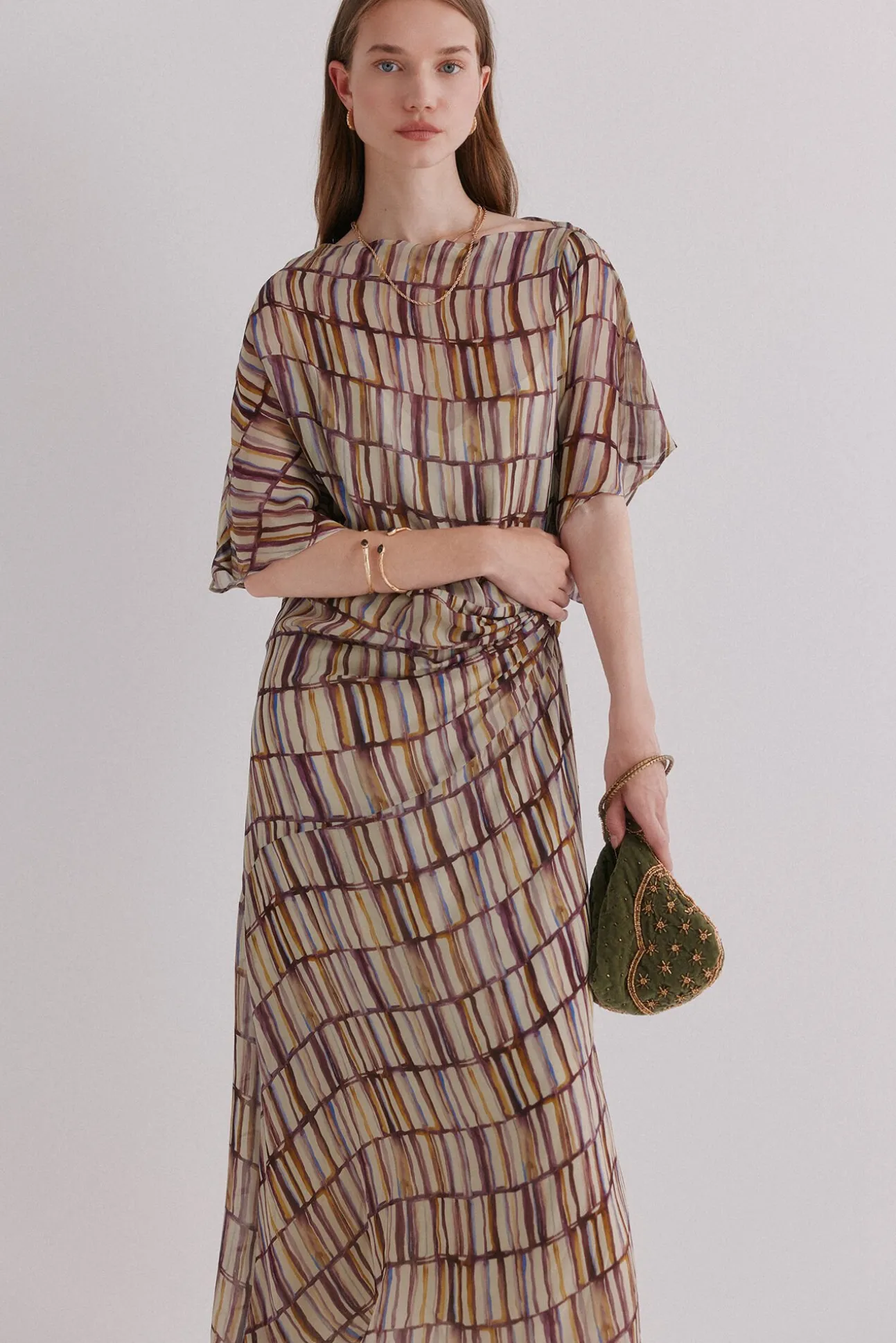 Aurora. Vestido estampado