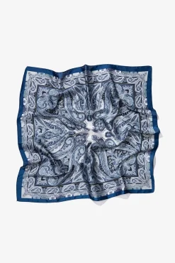 Bandana de cetim com estampa paisley