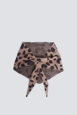 Bandana de malha com estampado animal