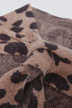 Bandana de malha com estampado animal