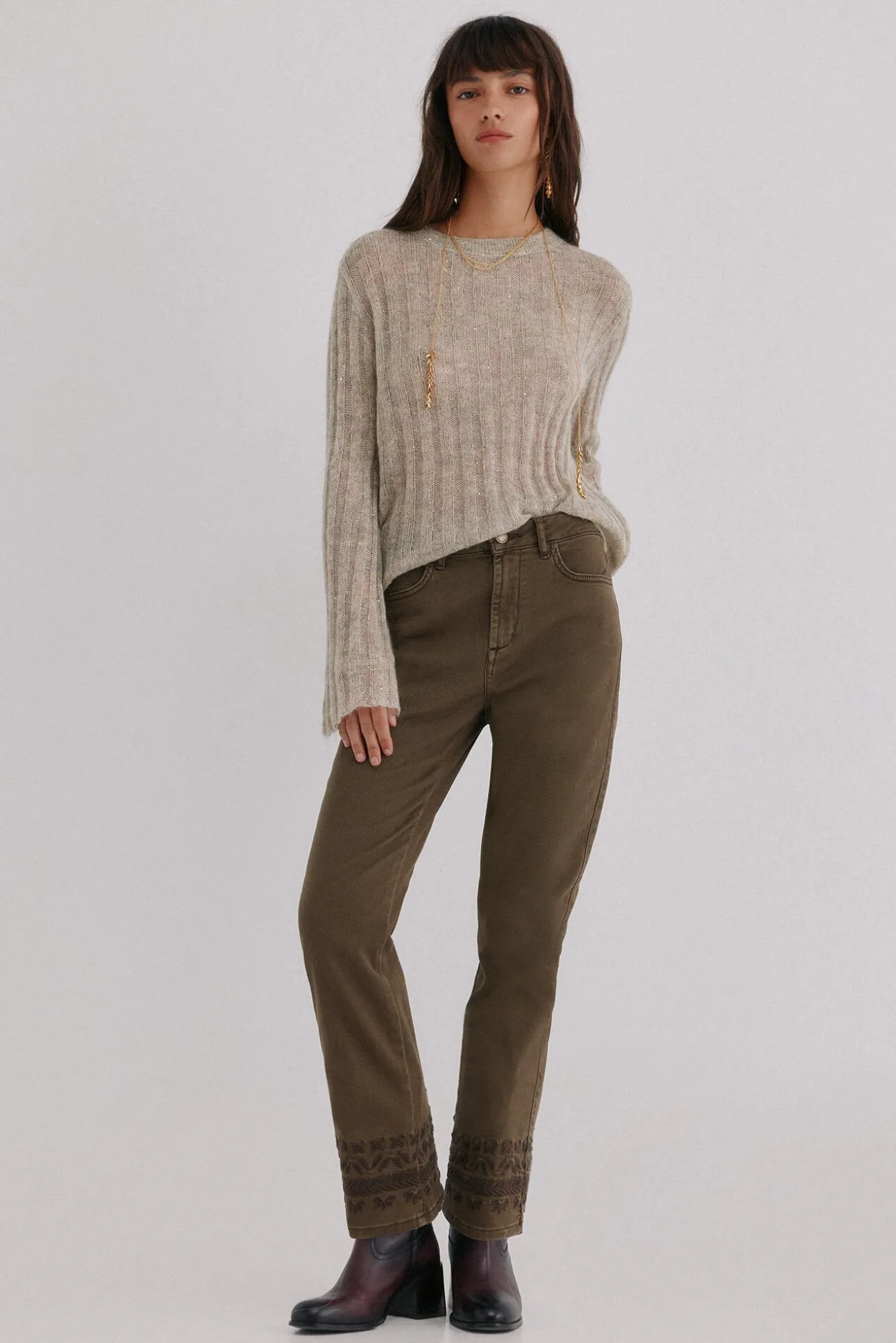 Basel. Calça jeans bootcut