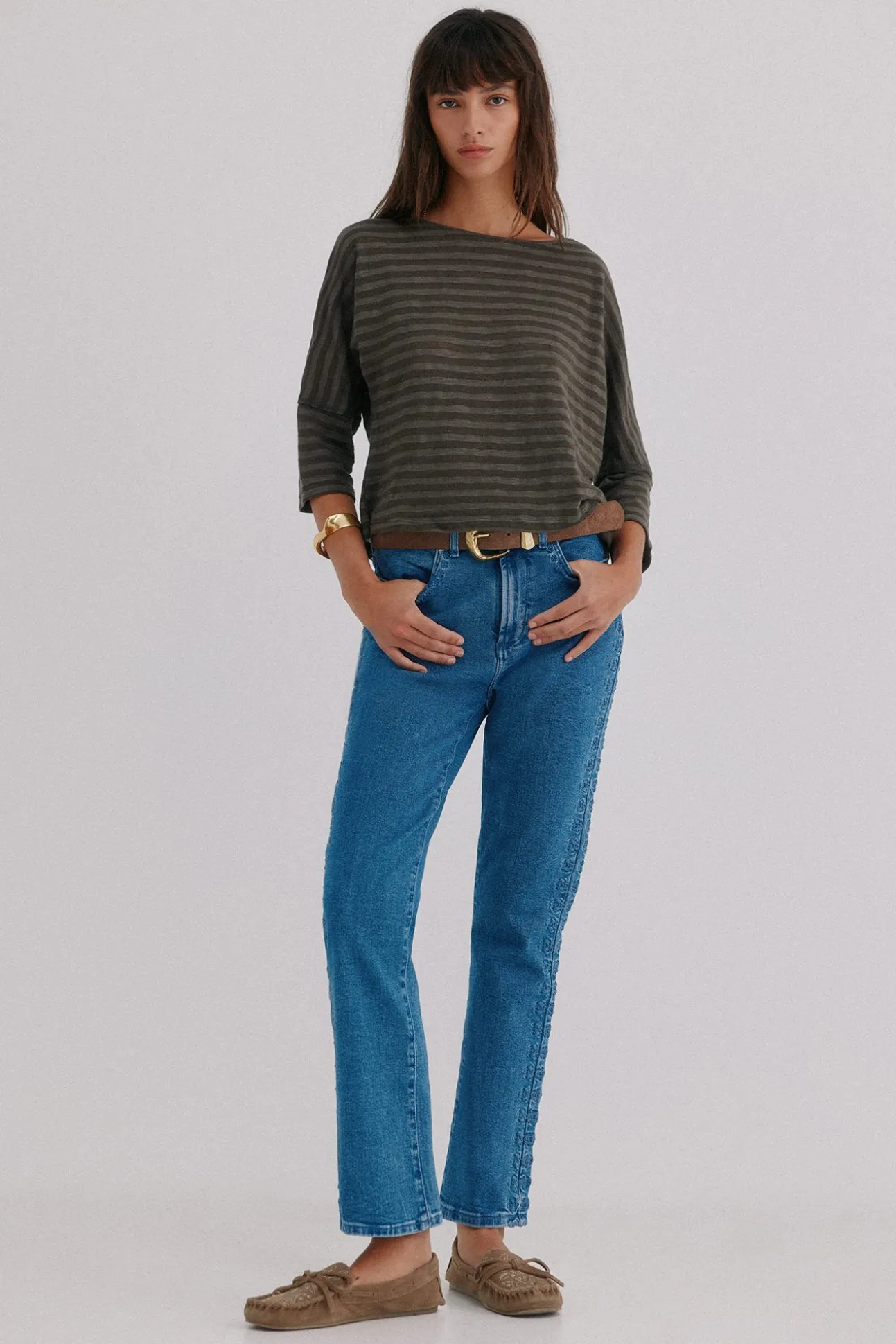 Bernadete. Calça jeans bootcut