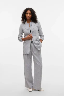 Blazer aberto com lapela