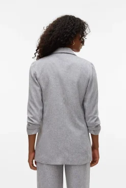 Blazer aberto com lapela