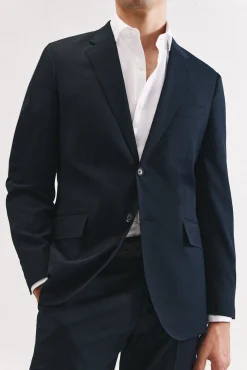 Blazer azul-marinho slim fit