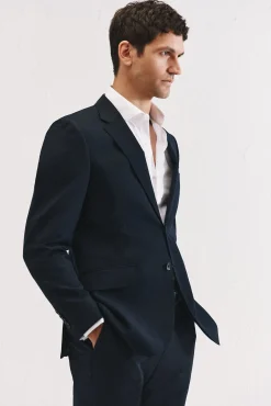 Blazer azul-marinho slim fit