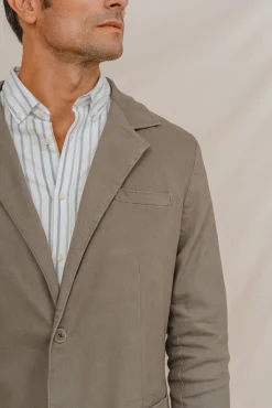 Blazer casual de algodão