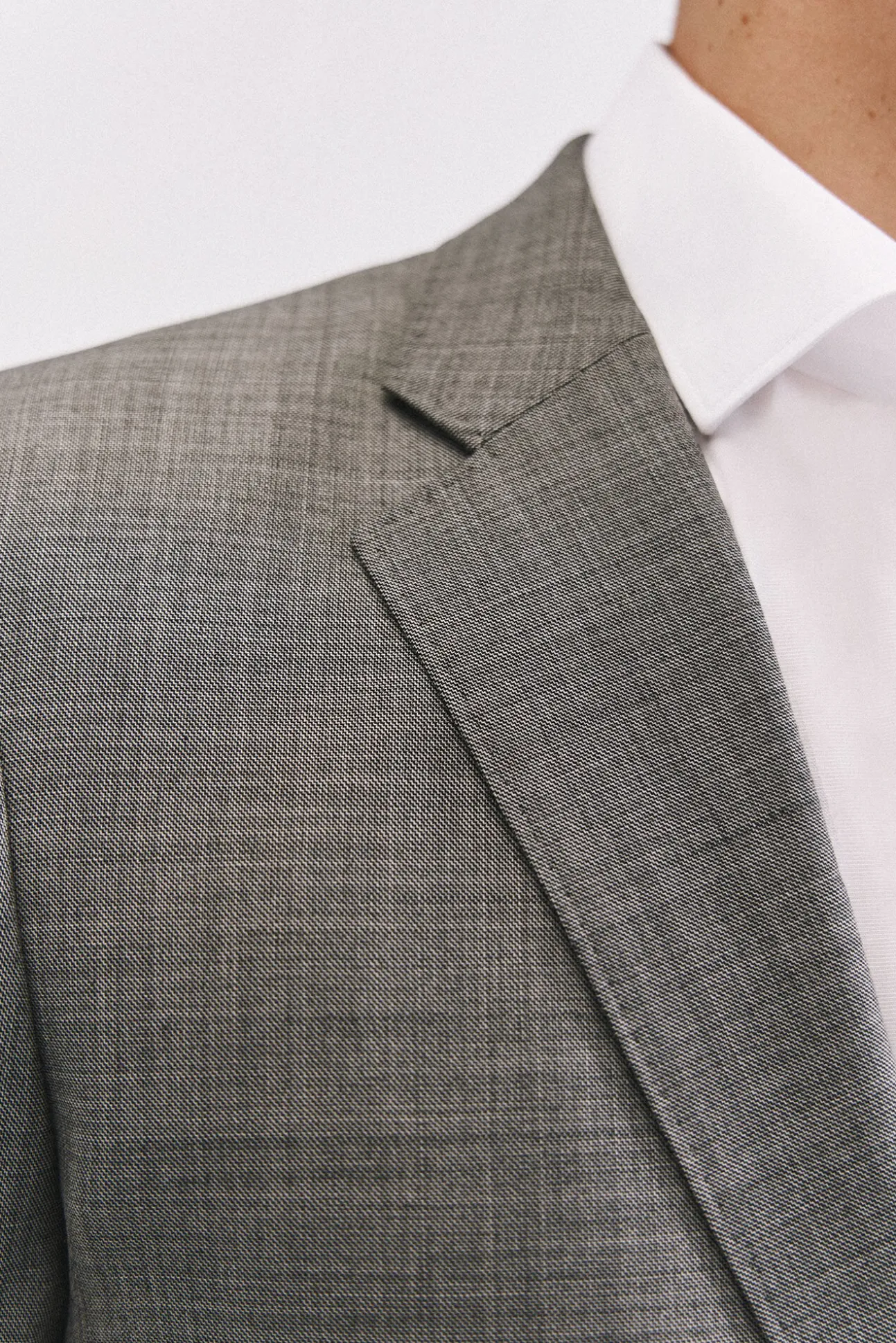 Blazer cinza estruturado slim fit