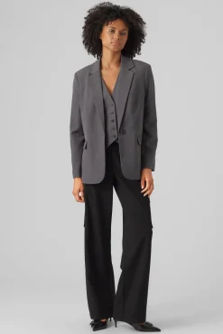 Blazer clássico corte reto