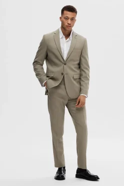 Blazer de fato Slim Fit confecionado com lã