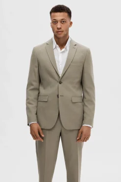 Blazer de fato Slim Fit confecionado com lã