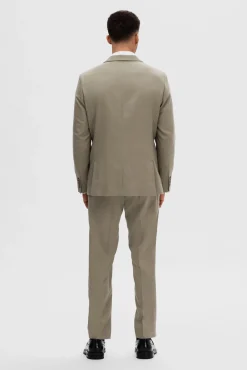 Blazer de fato Slim Fit confecionado com lã