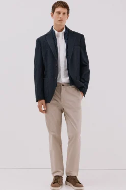 Blazer de lã com vistas removíveis
