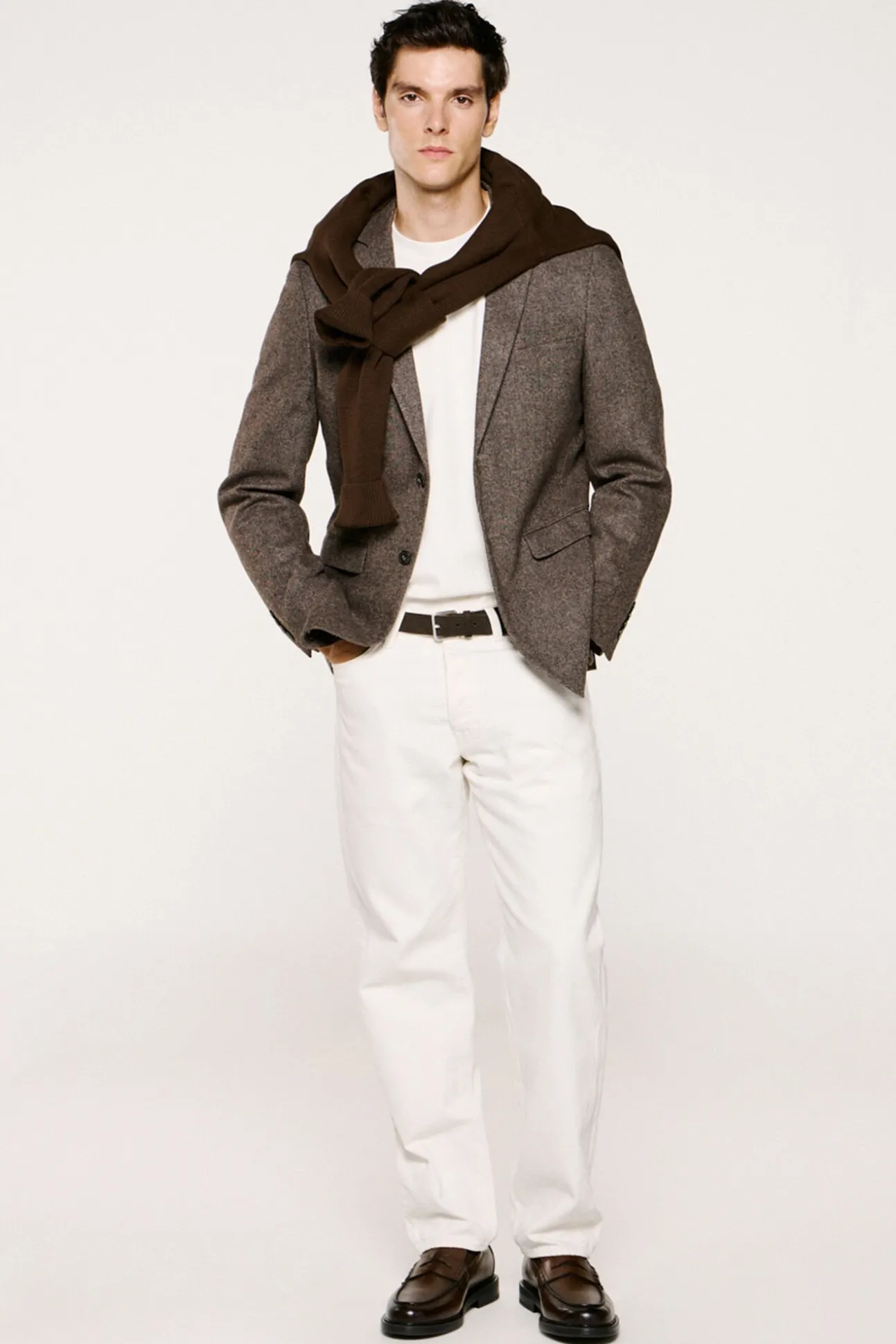Blazer de lã slim fit
