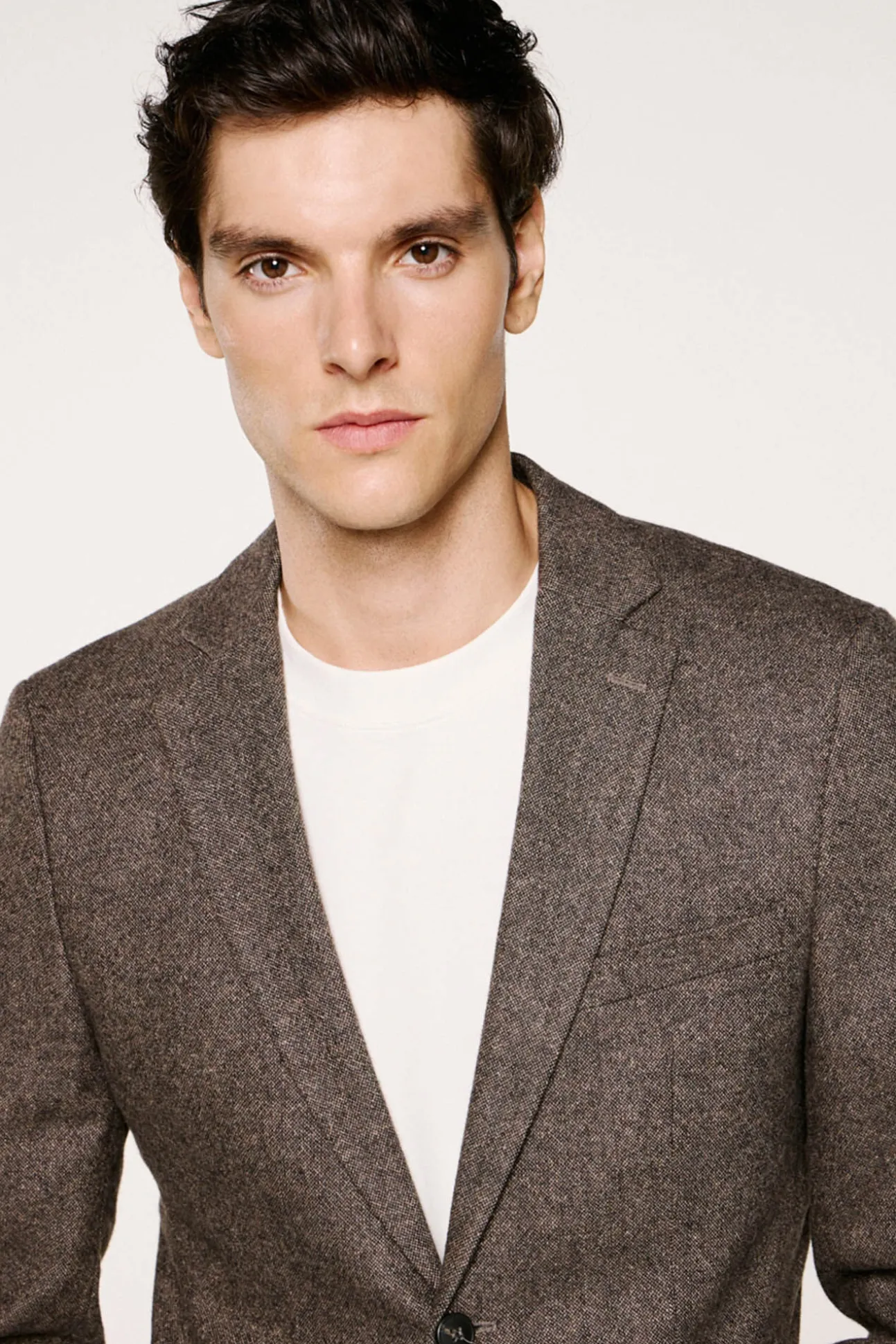 Blazer de lã slim fit