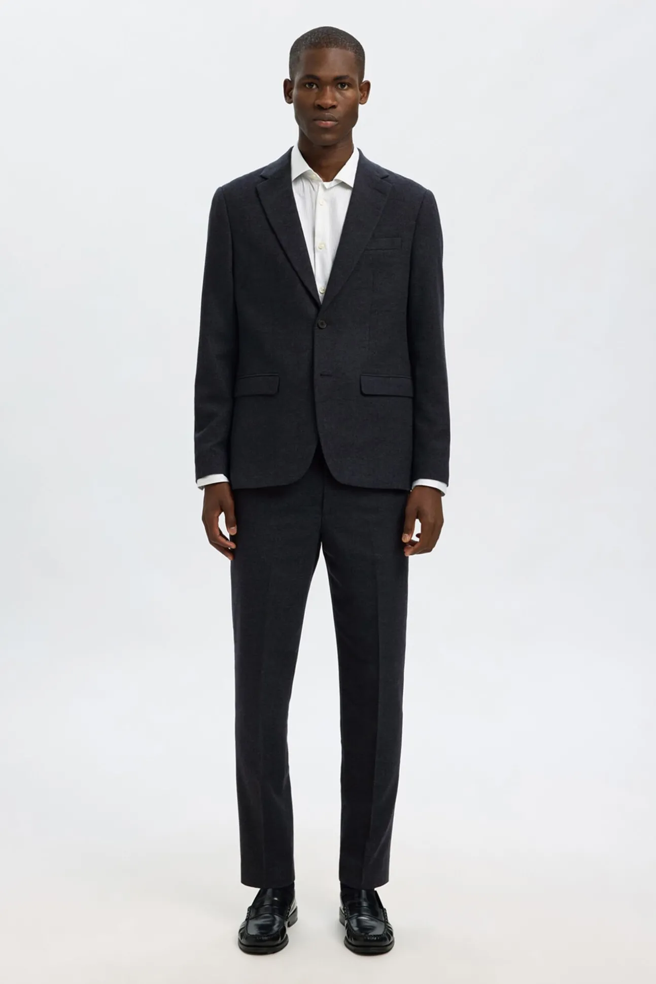 Blazer de lã slim fit