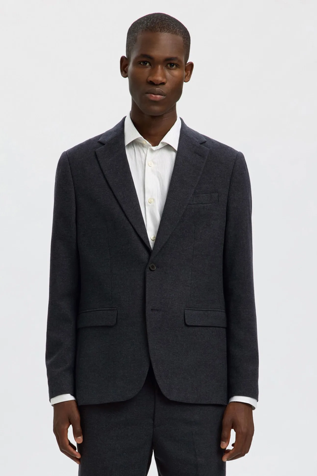 Blazer de lã slim fit
