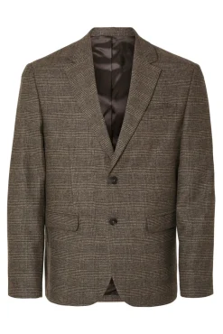 Blazer de lã slim fit