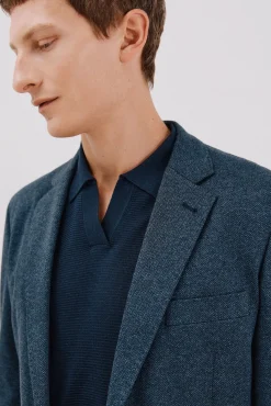 Blazer de malha espiga
