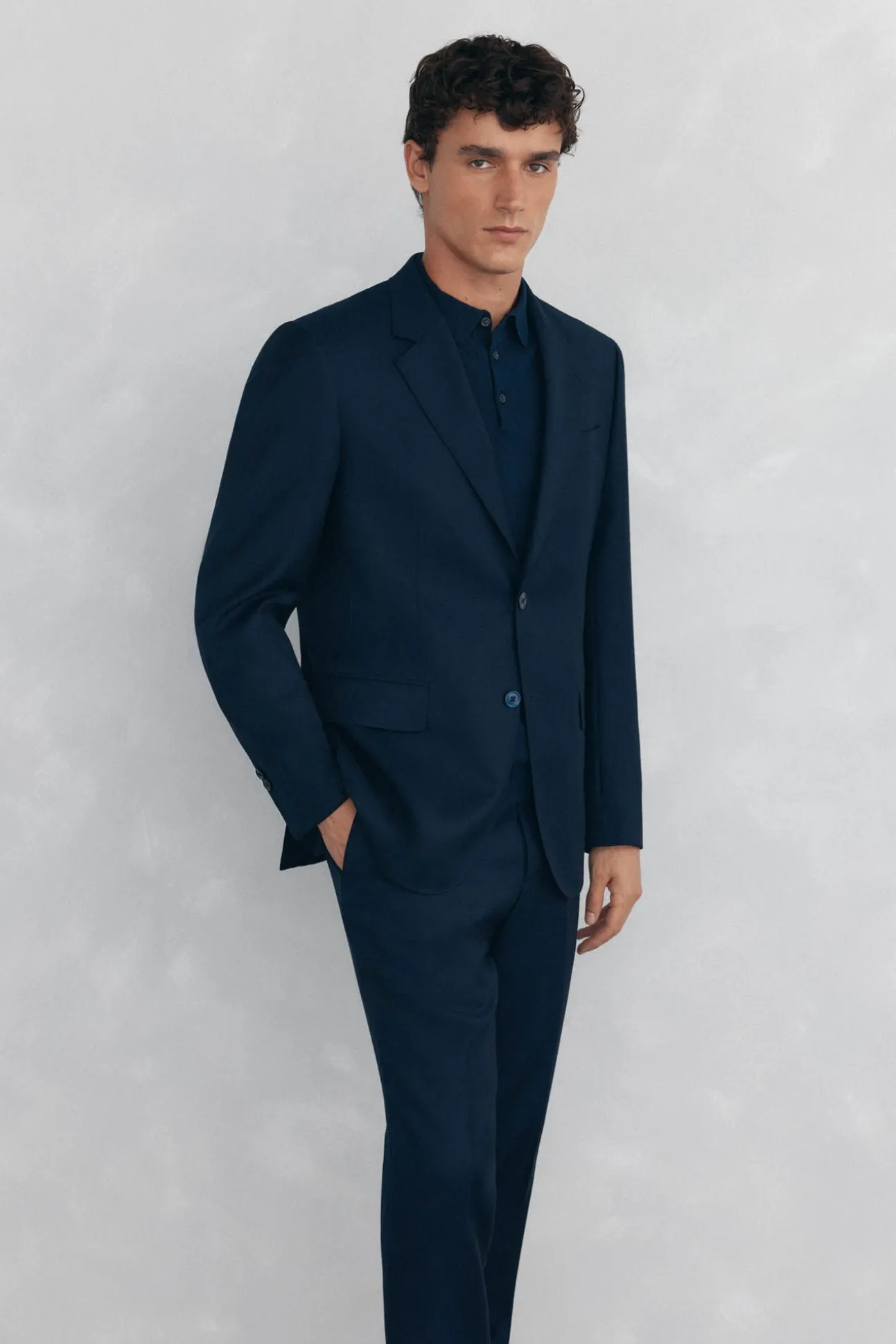 Blazer estilo olho de pássaro com dois elásticos e corte slim