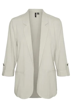 Blazer feminino aberto com lapela