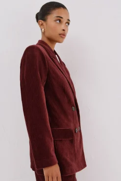 Blazer feminino de veludo