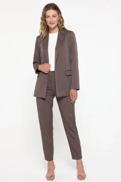Blazer fino de manga comprida