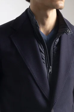 Blazer slim com gola removível