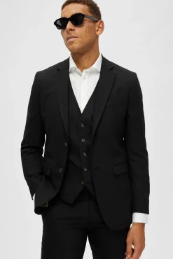 Blazer Slim Fit com lã