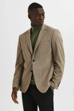 Blazer slim fit elaborado com materiais reciclados