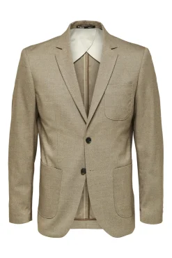 Blazer slim fit elaborado com materiais reciclados