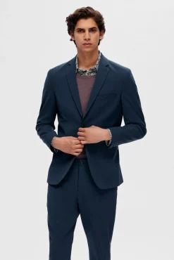 Blazer Slim Fit estilo malha confecionado com Lenzing Ecovero