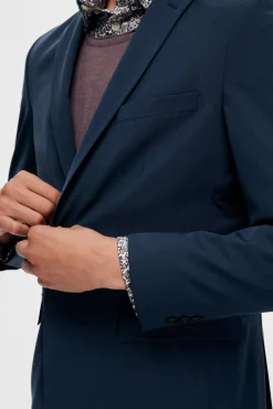 Blazer Slim Fit estilo malha confecionado com Lenzing Ecovero