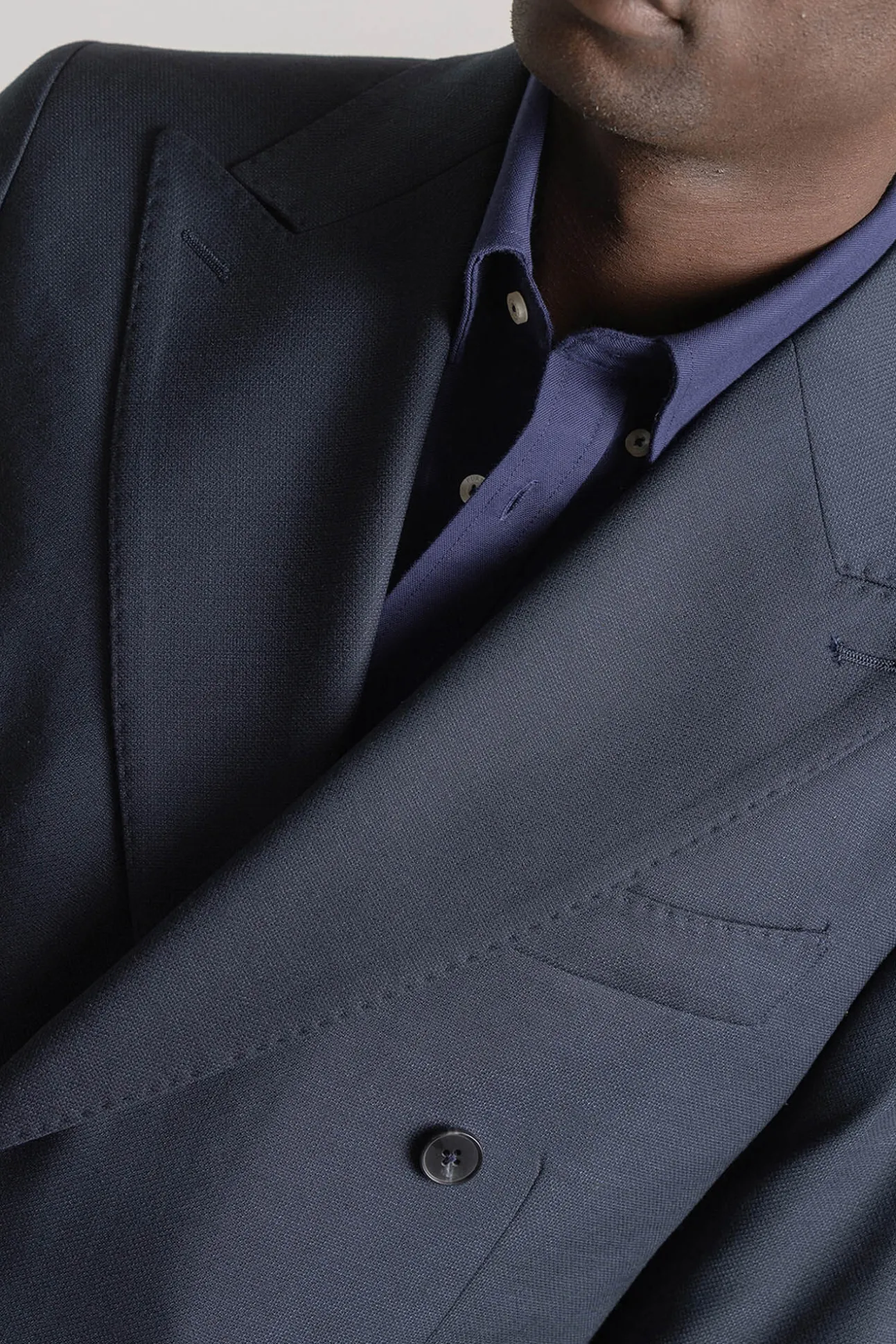 Blazer trespassado duplo slim fit