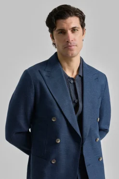 Blazer trespassado efeito linho