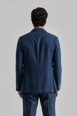 Blazer trespassado efeito linho