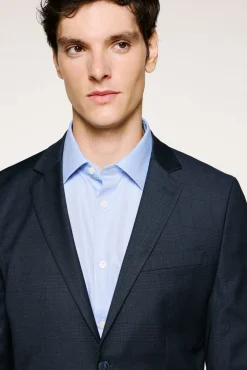 Blazer xadrez slim fit