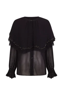 Blusa capa bordada