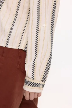 Blusa com bordado de algodão