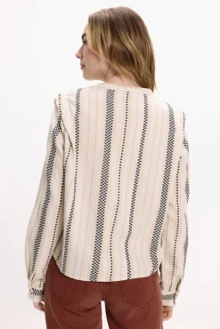 Blusa com bordado de algodão