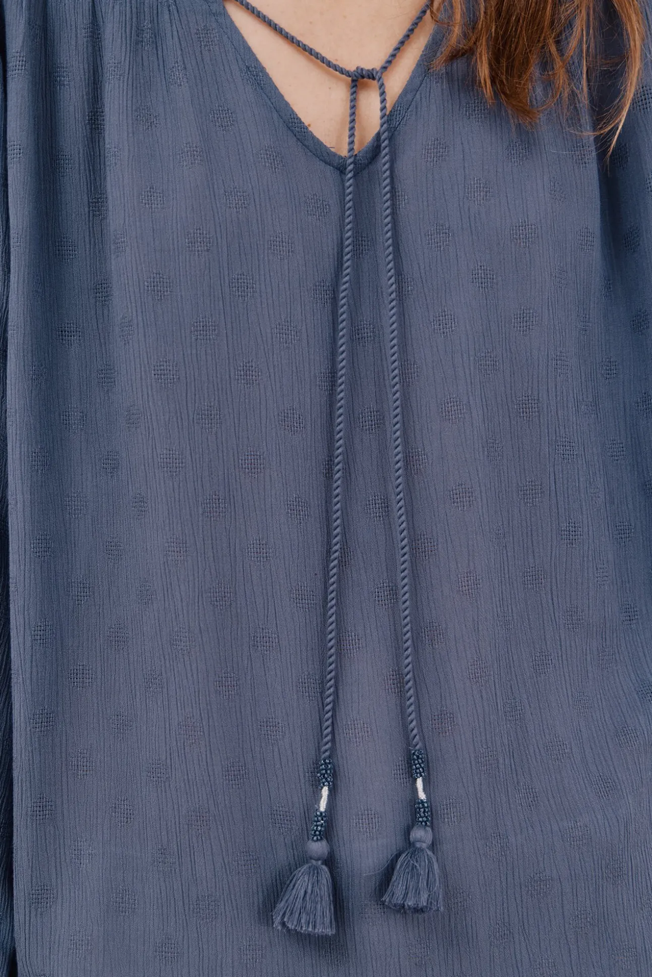 Blusa com borlas