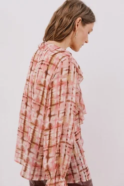 Blusa com folho na frente