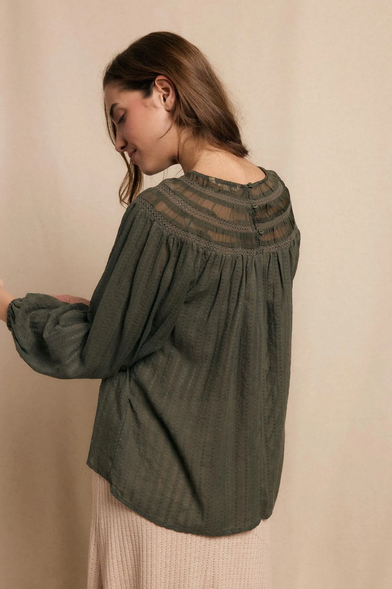 Blusa combinada