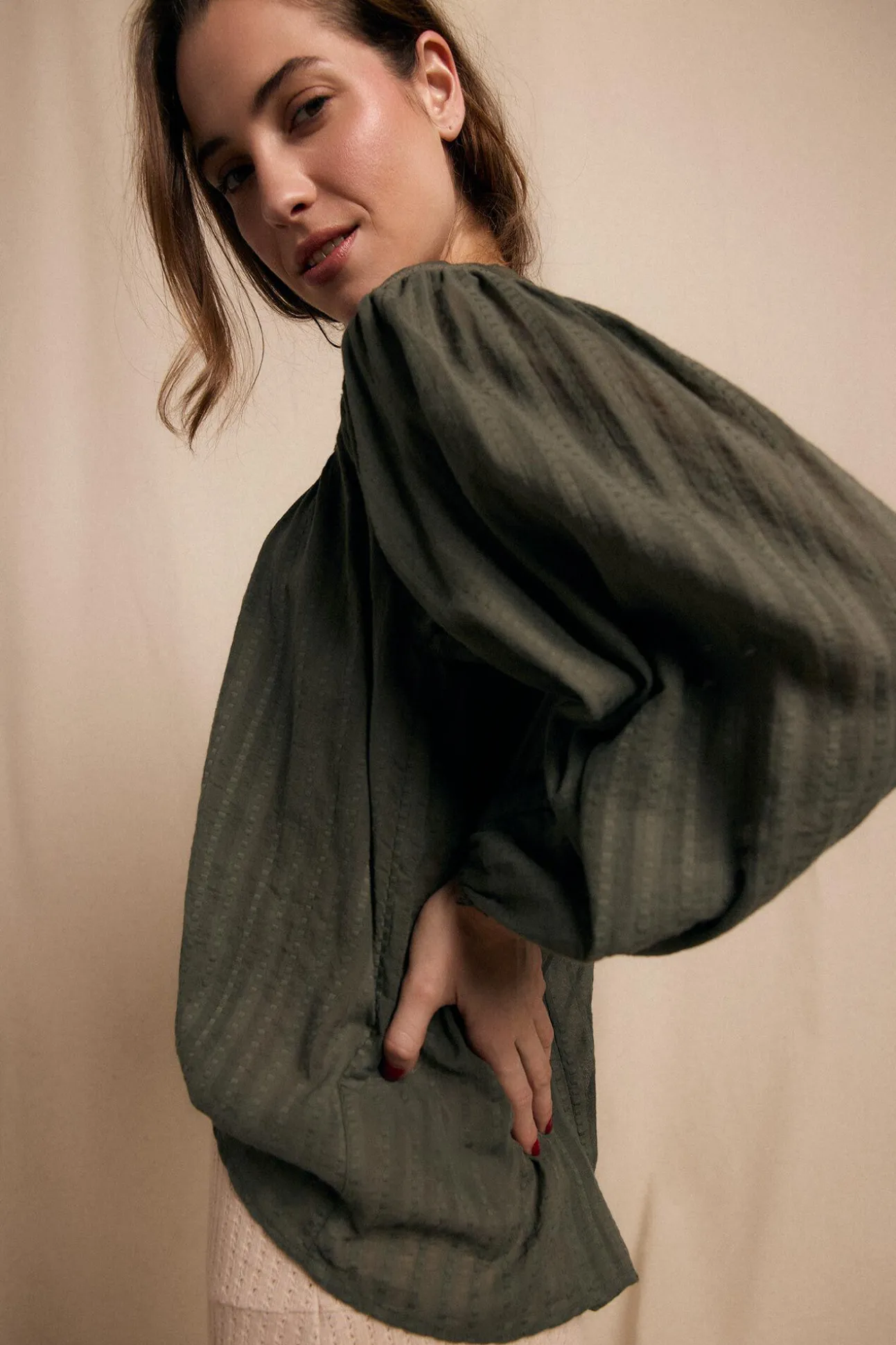 Blusa combinada