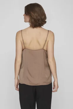 Blusa de alças ajustáveis fluida