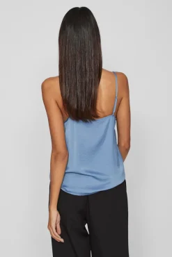Blusa de alças ajustáveis fluida