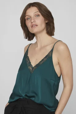 Blusa de alças ajustáveis fluida